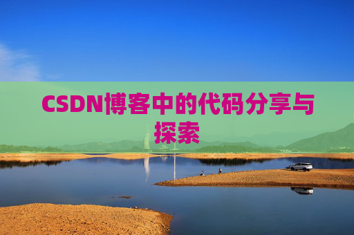CSDN博客中的代码分享与探索